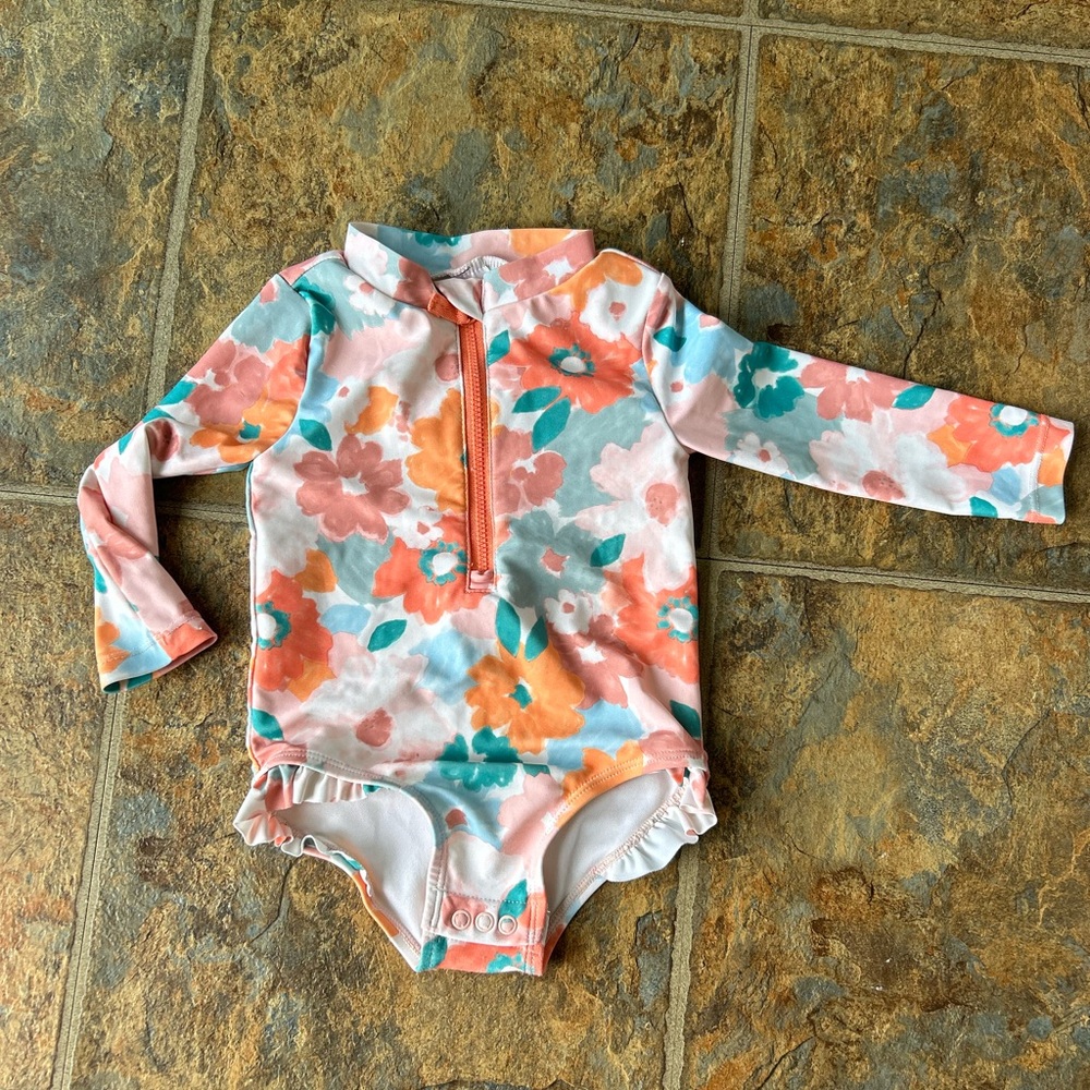 Carter’s Multicolored floral toddler one piece bathing suit